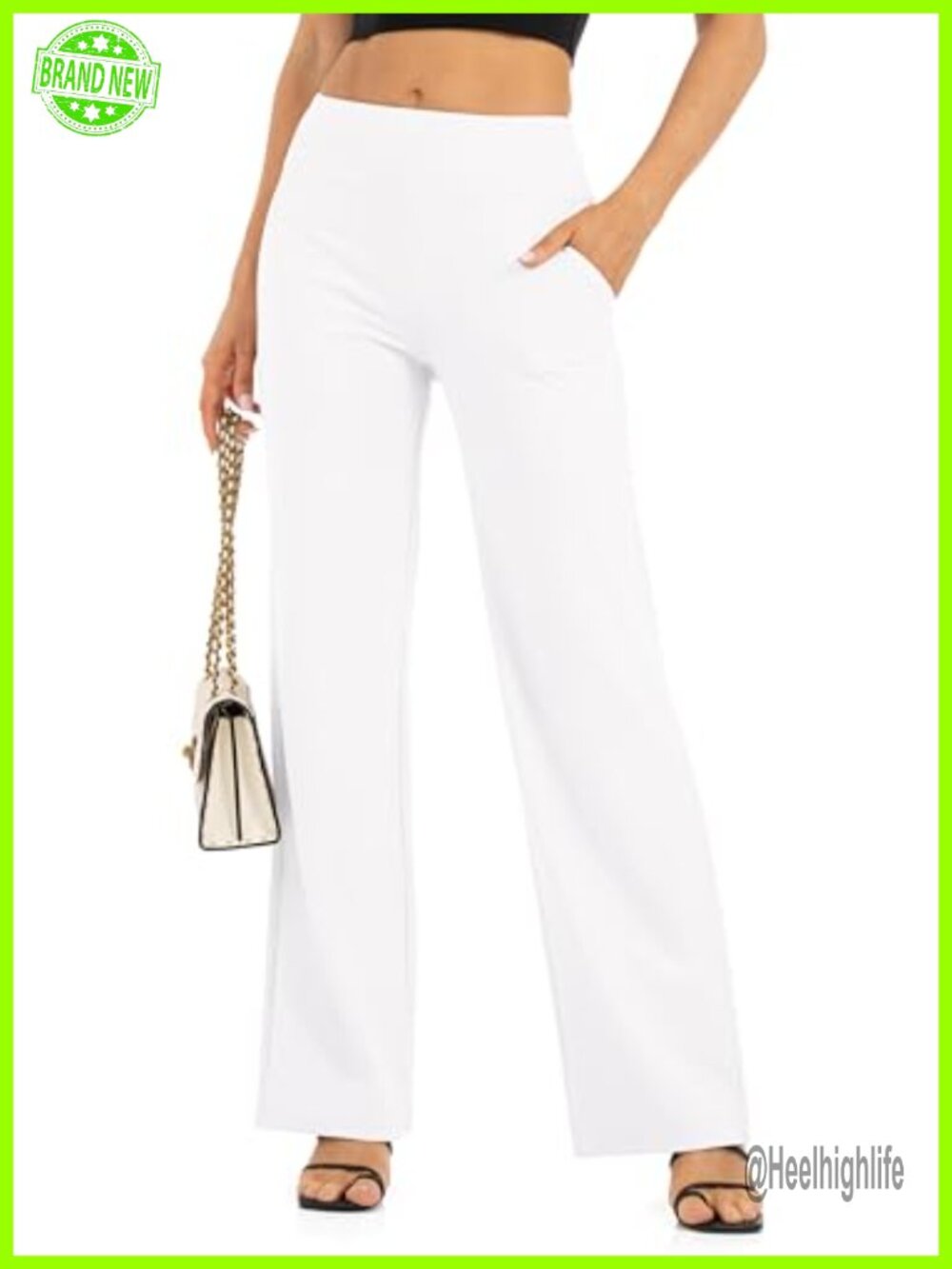 Wide Leg Yoga Pants High Waisted Palazzo Lounge Pants with Pockets